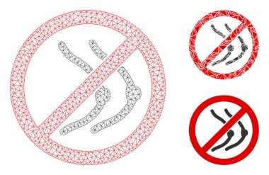 Çıplak Göğüs Vektör Kabartma Model ve Üçgen Mozaik Simgesi Yok