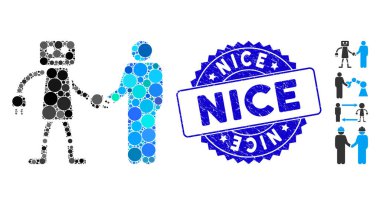 Kolaj Robotu İnsan Tokalaşma Simgesi