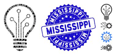 Mozaik Akıllı Ampul Simgesi