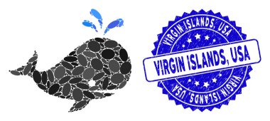 Kolaj Balinası Tehlike Adaları Simgesi, Usa Damgası