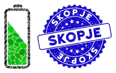 Üsküp Damgalı Kolaj Bataryası Seviye Simgesi