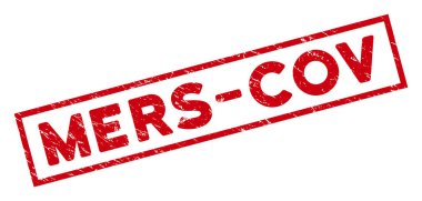 Çerçeveli Çizilmiş Mers-Cov Dikdörtgen Mühür