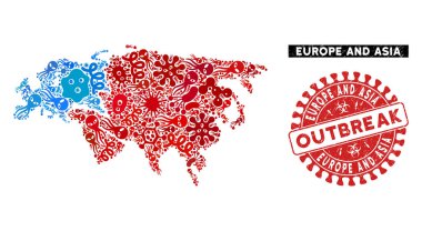 Salgın Mozaik Avrupa ve Asya Tehlike Salgını Mührü Haritası