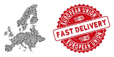 Teslimat Mozaik Avrupa Birliği Acil Teslimat Mührü Haritası