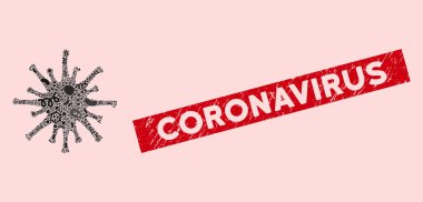 Humma Mozaik Coronavirüs Tehlike Coronavirüs Mührü İkonası