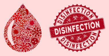Bulaşıcı Kolaj Dezenfeksiyon Damgalı Simge Bırakma