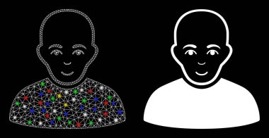 İşaret fişeği lekeli Kel Adam Simgesi