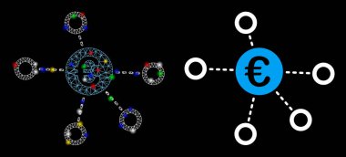 Fişek Benekli Izgara Kabartma Euro Ağ Simgesi