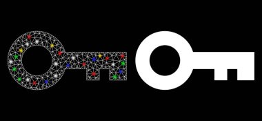 Fişek Benekli Izgara Kabartma Anahtar Simgesi Simgesi