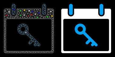 Fişek İşaretli Kabuk Anahtar Takvim Günü Simgesi