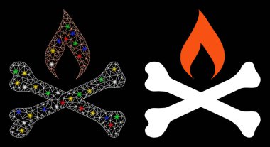 Flare Benekli Ağ Ölümcül Ateşleme Simgesini Patlat