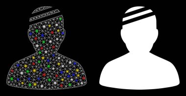 Fişek Kablosu Çerçeve Hasta Simgesi Fişek Benekli