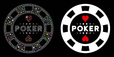 İşaret fişeği 2d Poker Kumarhanesi Fişek Benekli Simge