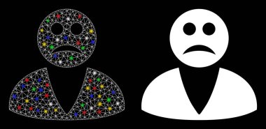 Fişek Benekli Üzücü Kullanıcı Simgesini Fişek Ağı ile İşaretle