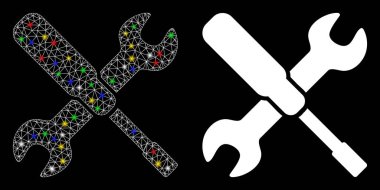 Parlak Kablo Çerçeve Ayarları Flare Benekli Simge Seçenekleri