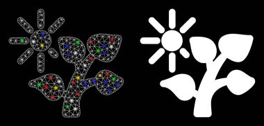 Alevli Ağaç Kabuğu Yaz Ağacı Simgesi