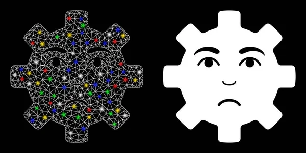 Fişek 2d Hüzünlü Servis Gear Güleryüz Simgesi Fişek Benekli