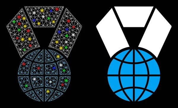 Flare Ağ Ağı Dünya Ödül Simgesi Flash Benekli