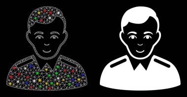 Fişek Benekli Izgara Ağ Memuru Simgesi