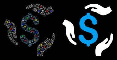 Fişek Kablosu Çerçevesi Dolarlık Bakım Elleri Benekli Simge