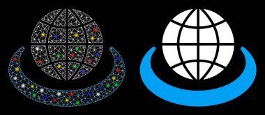 Fişek Benekli Küresel Ağ Simgesini Patlat