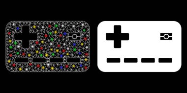 Fişek Kabuğu Tıbbi Sigorta Kartı Simgesi Flash Benekli Simgesi