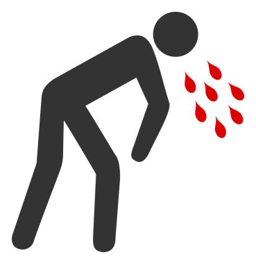 Raster Düz Coronavirüs Hastalığı Simgesi