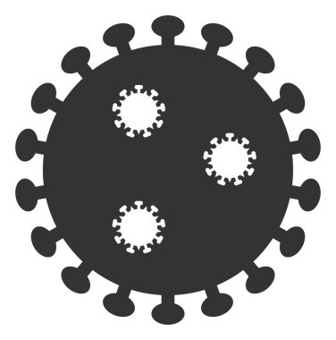 Raster Düz Grip Virüs Simgesi