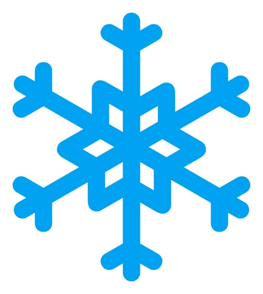Raster platte sneeuwvlok V2-icoon — Stockfoto