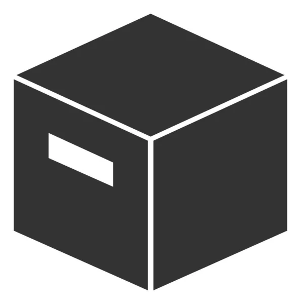 Raster Flat Goods Box Icon — стокове фото
