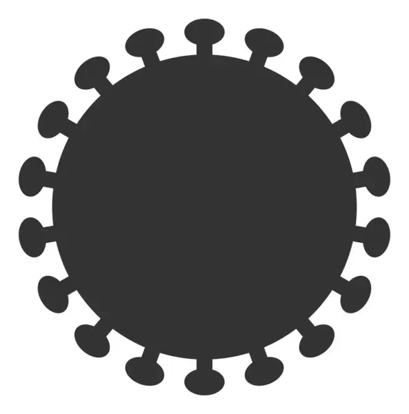 Raster Flat Virus Shell Icon — Stock Photo, Image