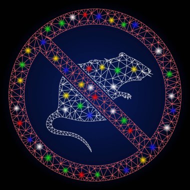 Fişek Kablo Çerçevesi Fişek Benekli Fare Yok