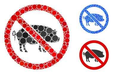 Çemberlerin Domuz Mozaik Simgesini Durdur