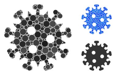 Hiv Virüs Bileşimi Çemberlerin Simgesi