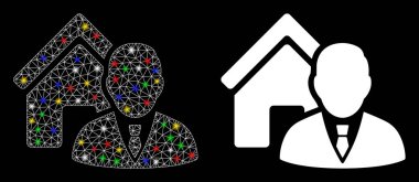 Fişek Lekeli Ağ Emlakçısı Simgesi