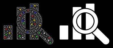 Parlayan Izgara Kabuğu Flaş Noktalarıyla Grafik Simgesini Keşfeder