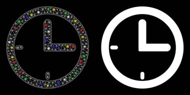 Fişek Benekli Ağ 2d Zaman Simgesi