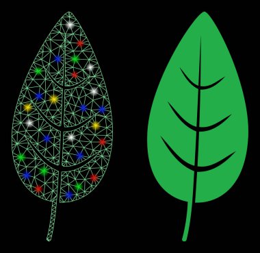 Fişek Ağı Flora Yaprak Simgesi Fişek Benekli