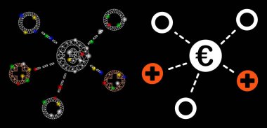 Fişek Kablosu Çerçevesi Euro Medikal Bağlantı Simgesi ile Flash Spots