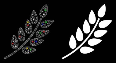 İşaret Fişeği Benekli Ağlı Yaprak Yaprak Simgesi Simgesi