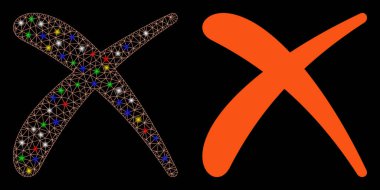 Ağ 2d Işık Noktalarıyla Simgeyi Sil