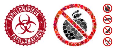 Desenli Papillomavirus Damgalı Elma Simgesi Yok