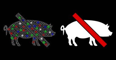 Flaş Noktalı Fişek Ağlı Yasak Domuz eti