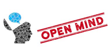 Açık Zihin Mozaiği ve Çizgilerle Açık Zihin Mührü
