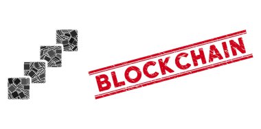 Mozaik ve Grunge Engelleme Damgası Çizgileri