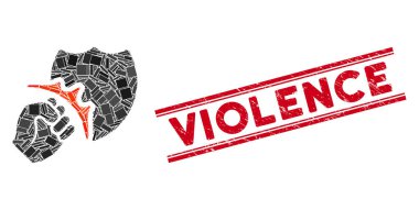 İlk Vuruş Kalkan Mozaiği ve Çizgilerle Şiddet Filigranı Çizildi