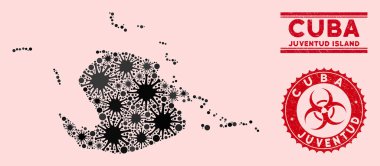 Coronavirus Kolajı Gençlik Adası Tehlike Mührü Haritası