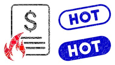 Rectangle Mosaic Hot Price List with Distress Hot Seals