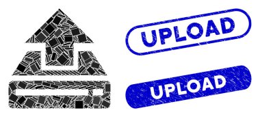 Dikdörtgen Mozaik Sürücü Gönderimi Yapılandırılmış Gönderme Mührü