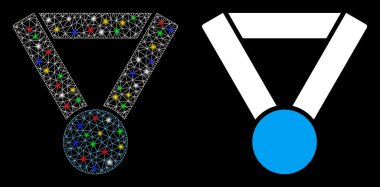 Flare Mesh Network Champion Award Icon with Flare Spots